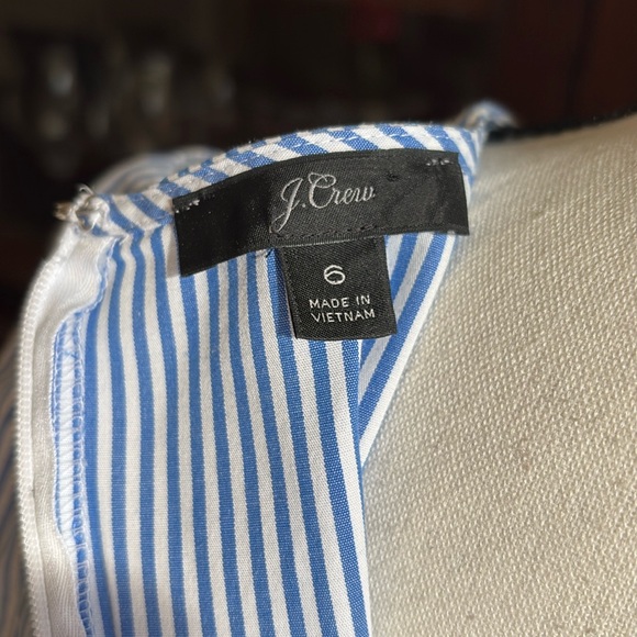 J. Crew Striped Puff Sleeve Striped Top 6 - Picture 8 of 12